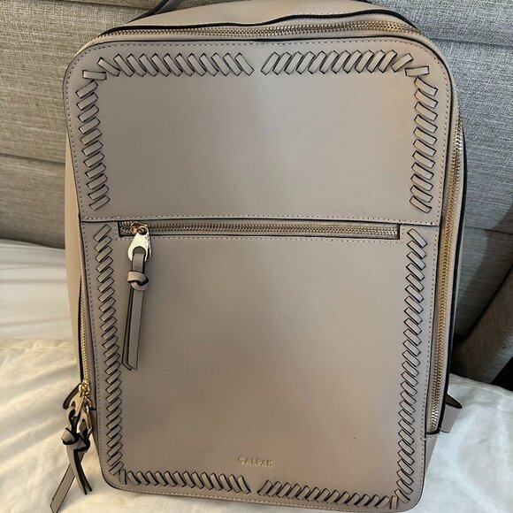 Calpak Kaya 15 inch Laptop Backpack in Stone - Picture 1 of 2